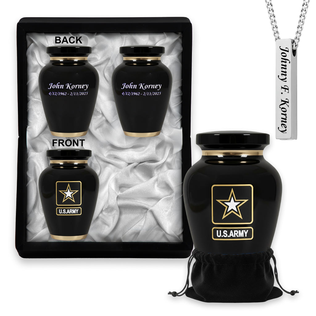 Army Veteran Memorial Urn