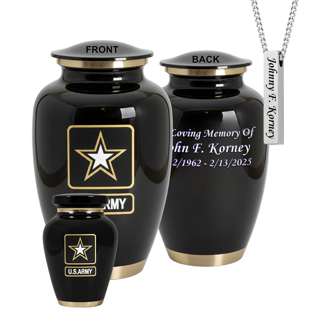 Army Veteran Memorial Urn