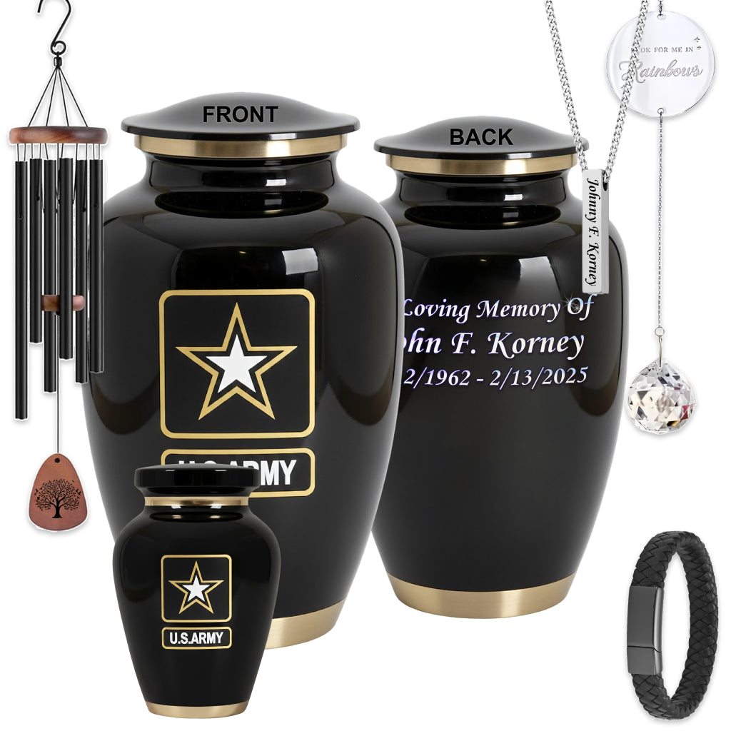 Army Veteran Memorial Urn