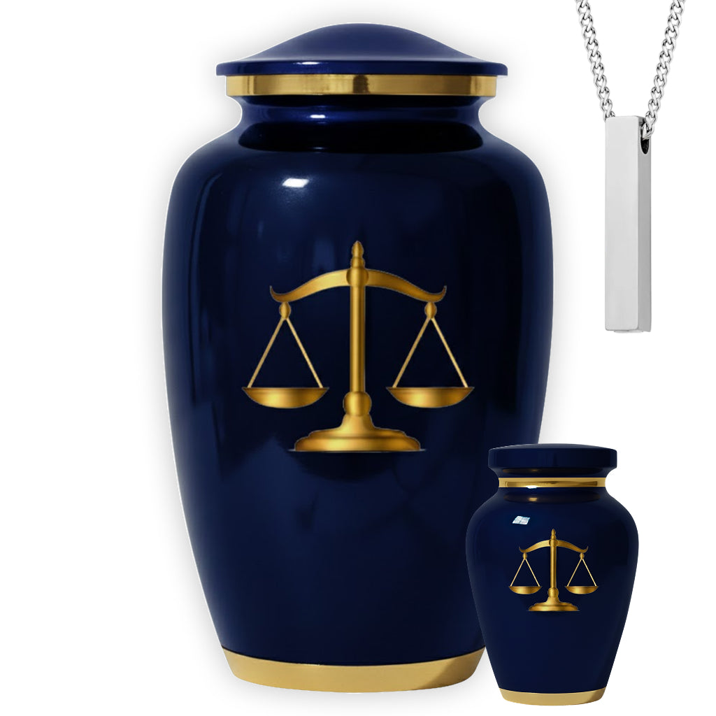 Scales of Justice Memorial Urn