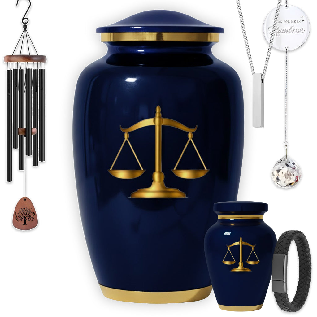 Scales of Justice Memorial Urn