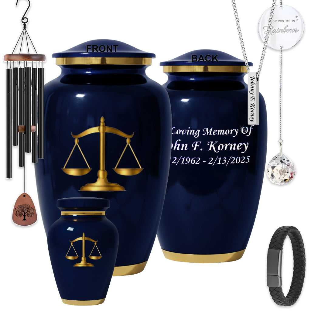 Scales of Justice Memorial Urn