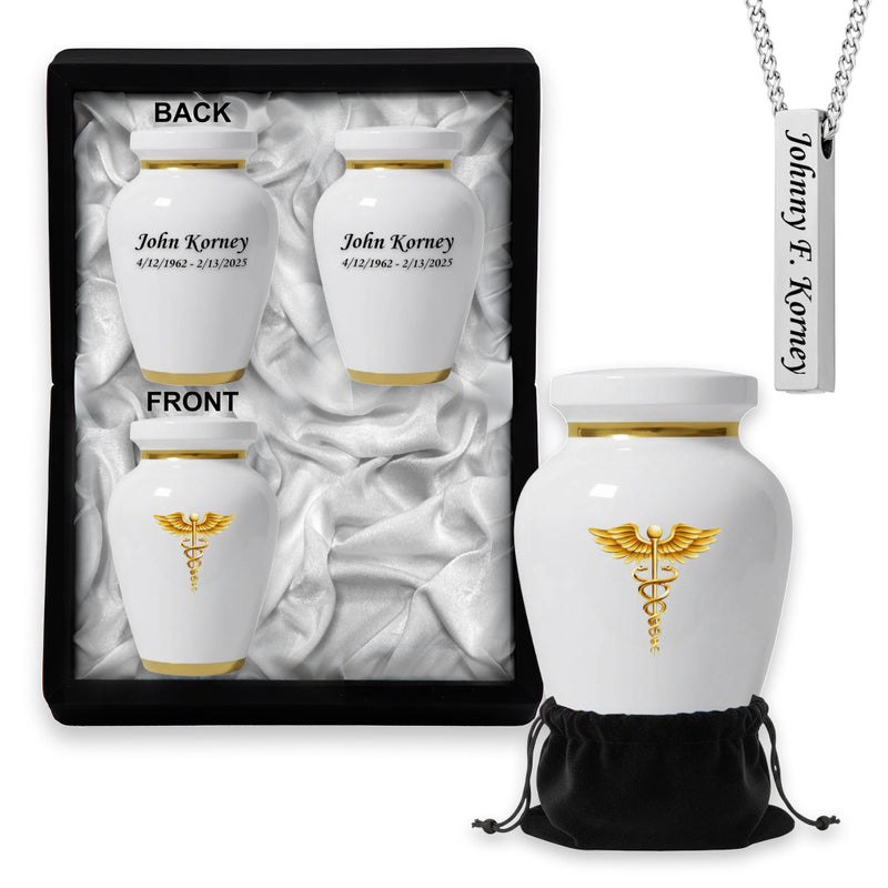 Small Keepsake Urns Set in the same design