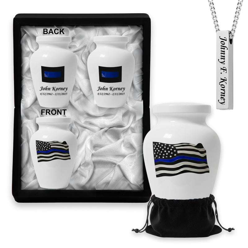 Small Keepsake Urns Set in the same design