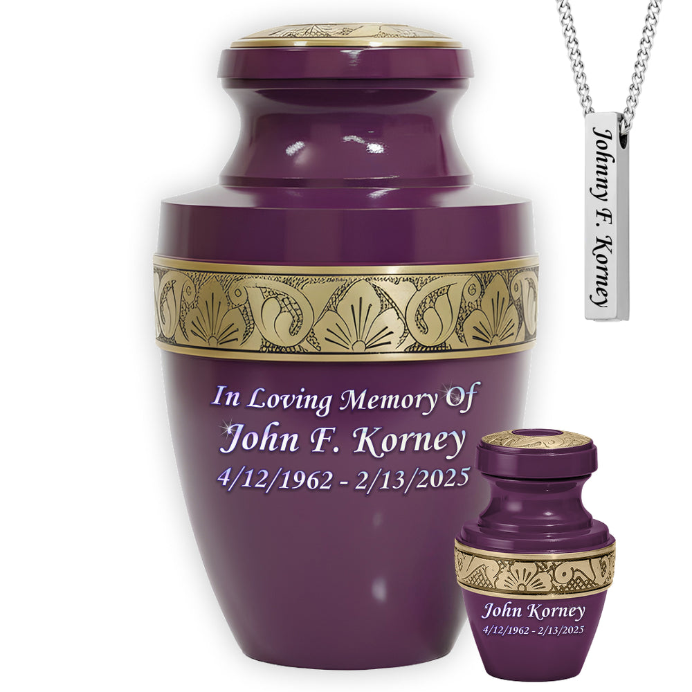 Radiant Grecian Cremation Urn