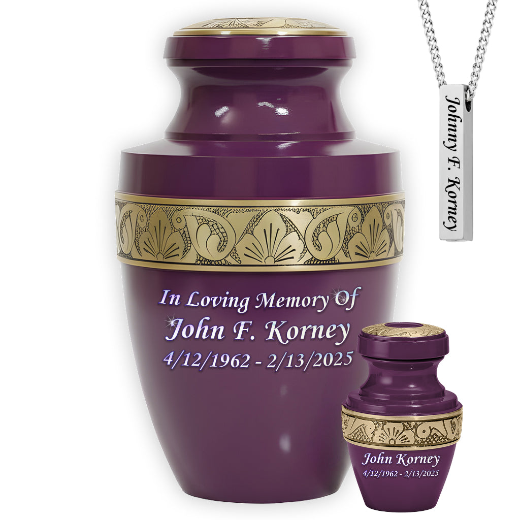 Radiant Grecian Cremation Urn