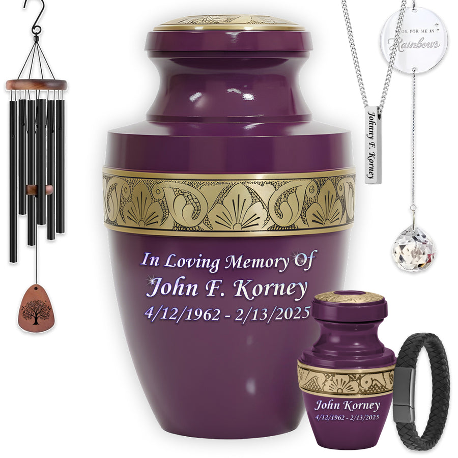 Radiant Grecian Cremation Urn