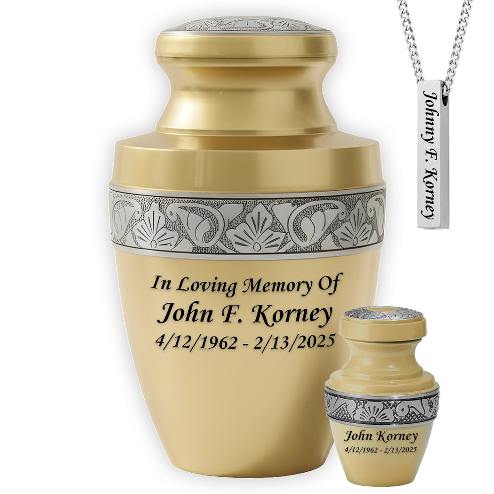 Serene Grecian Cremation Urn