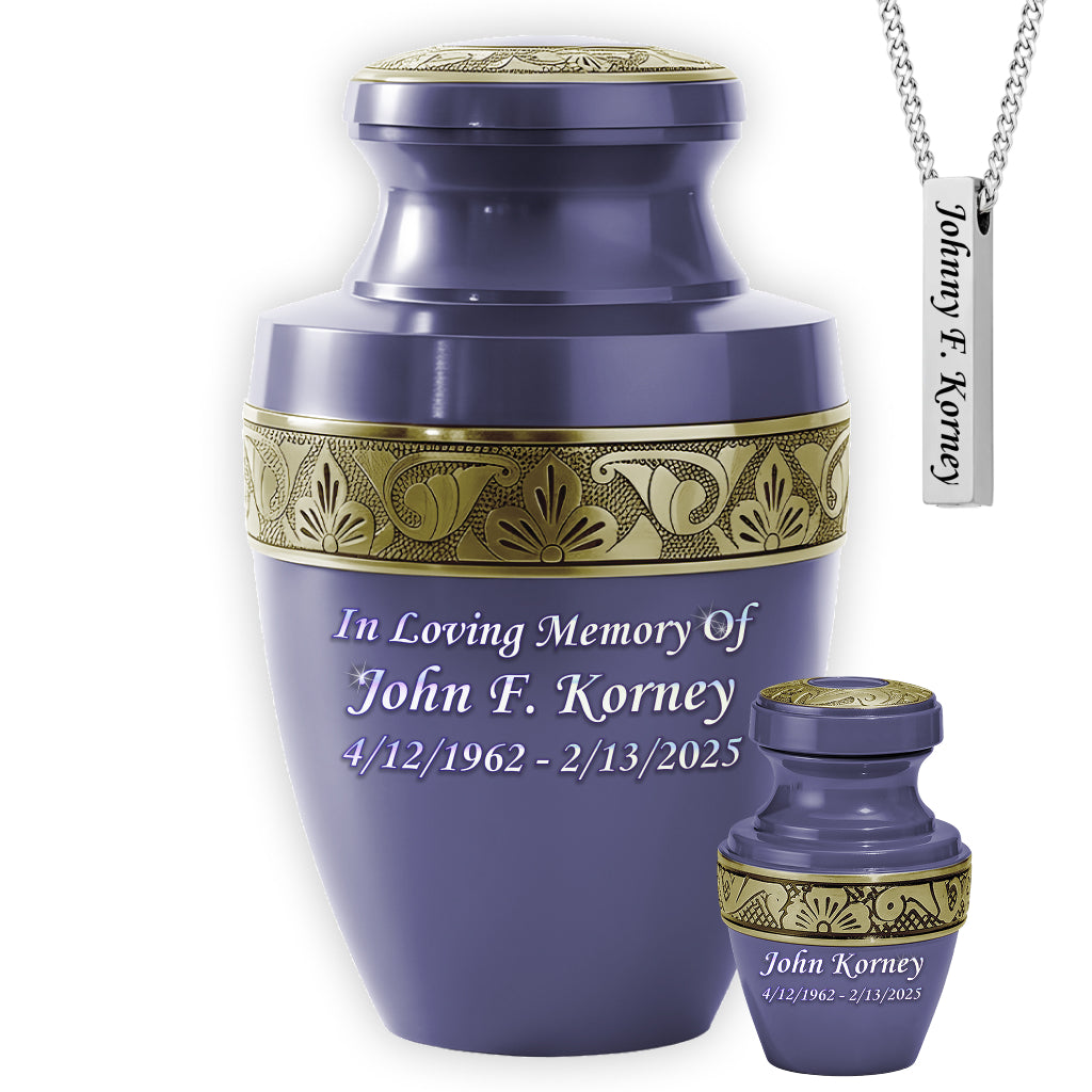 Radiant Grecian Cremation Urn