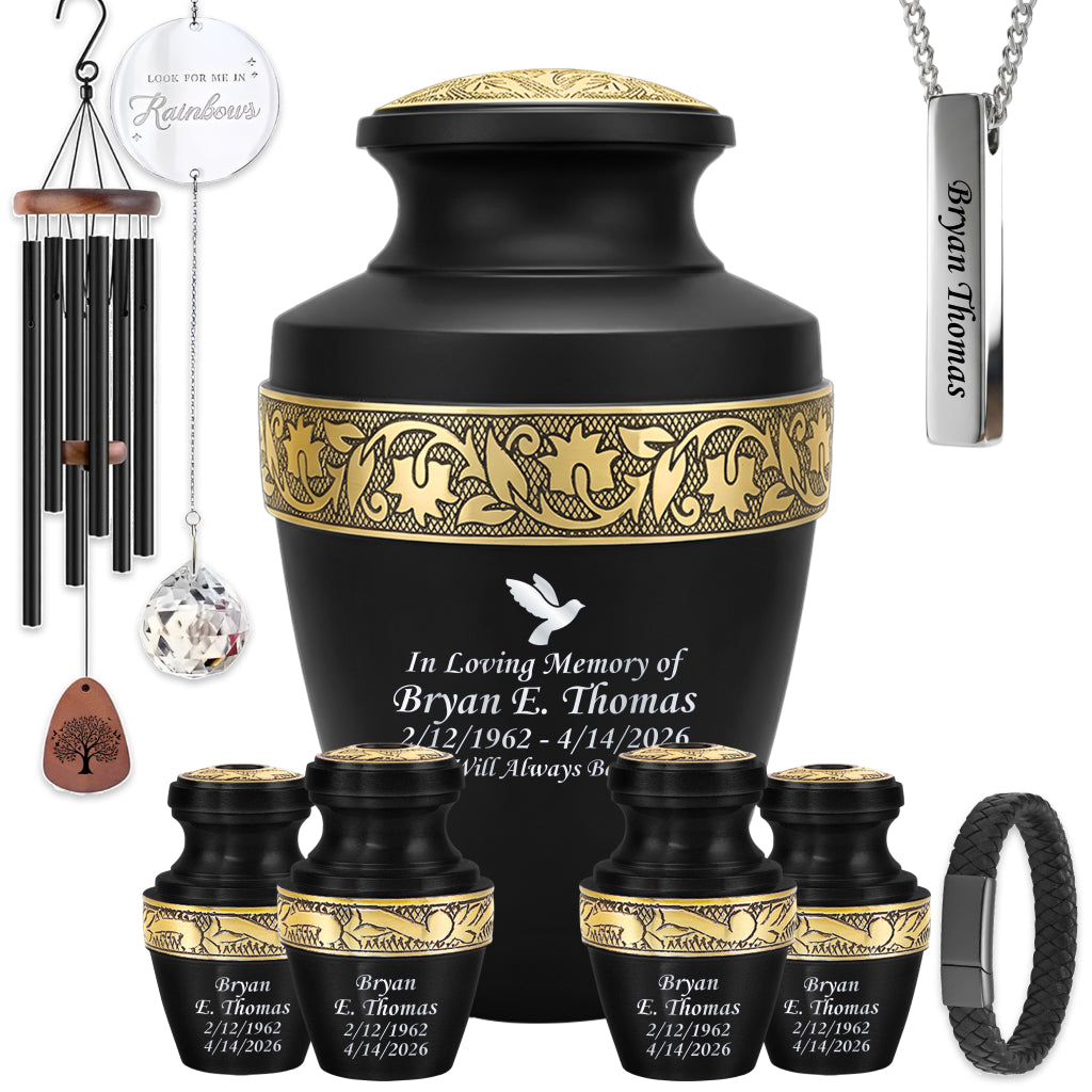 Engraved Grecian Cremation Urn