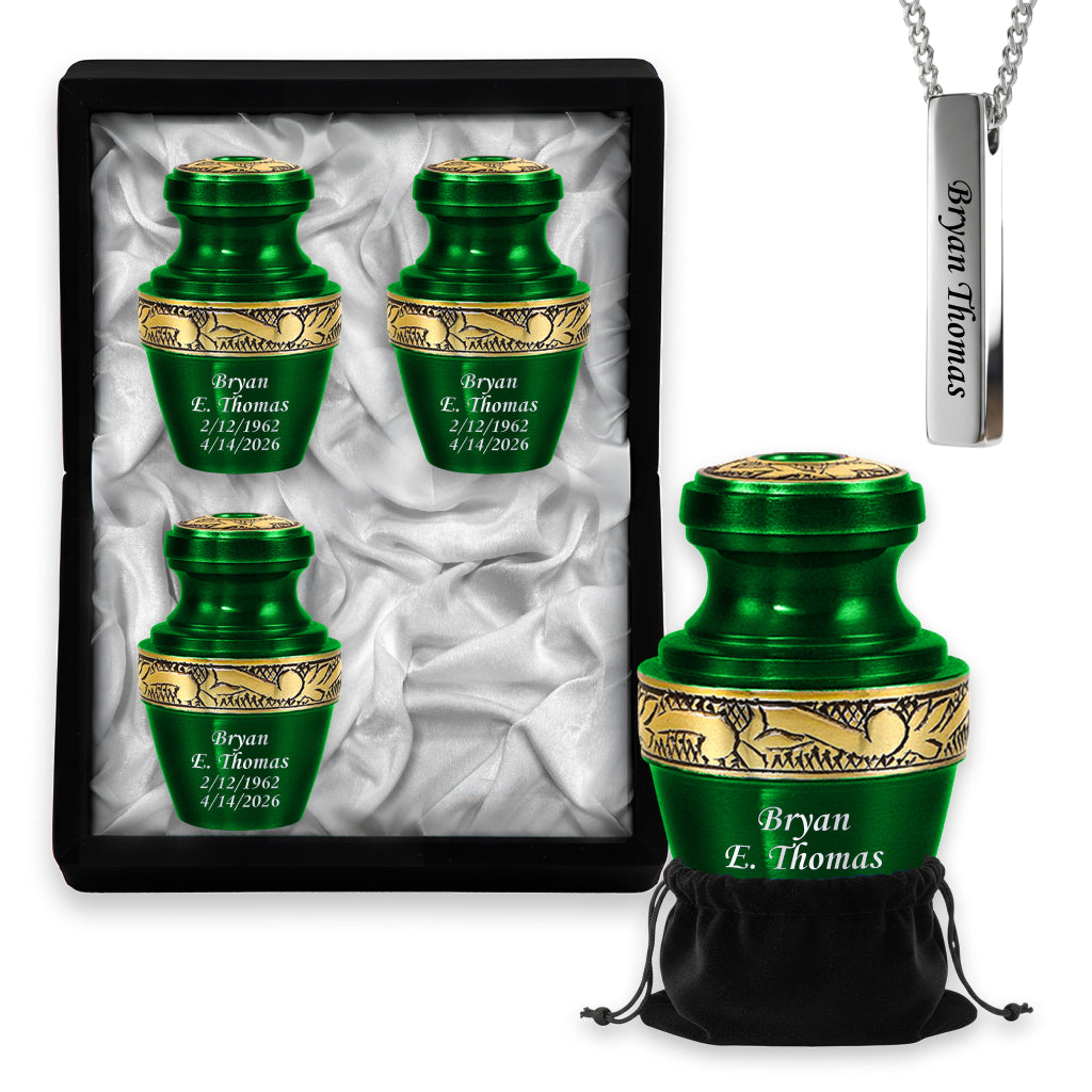 Engraved Grecian Cremation Urn