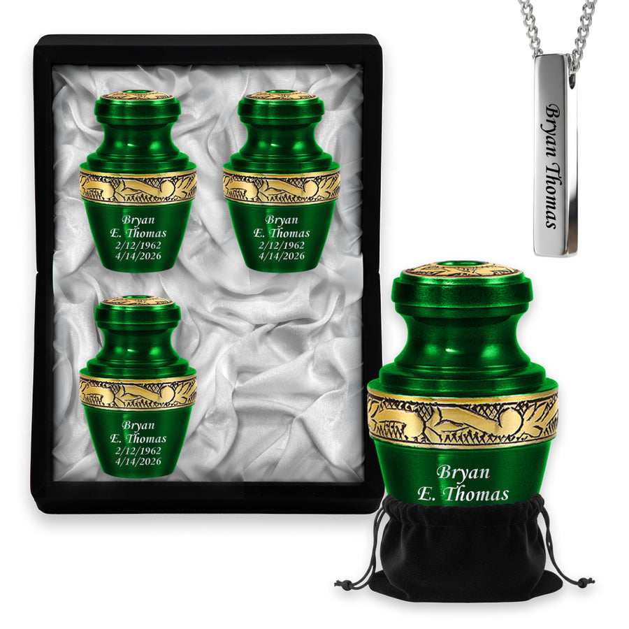 Engraved Grecian Cremation Urn