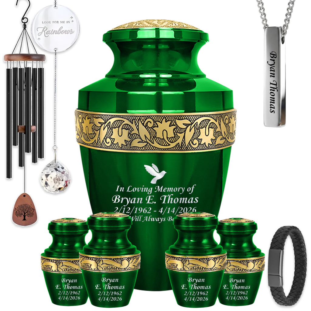 Engraved Grecian Cremation Urn