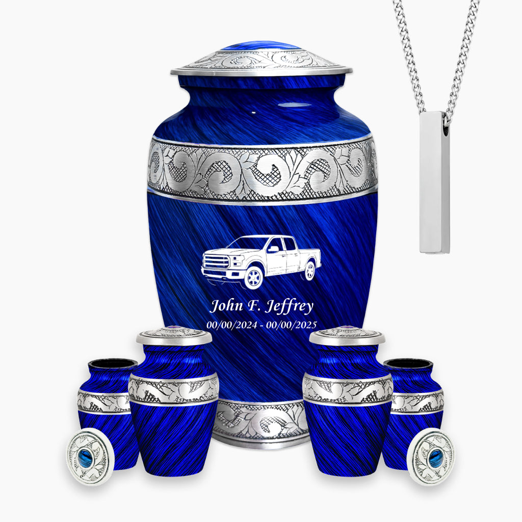 Gone Fishing Engraved Cremation Urn