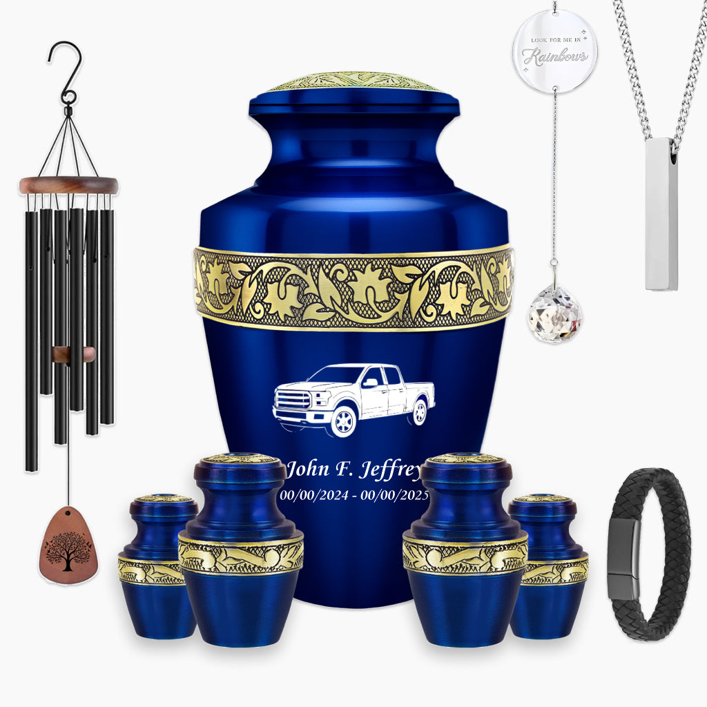 Gone Fishing Engraved Cremation Urn