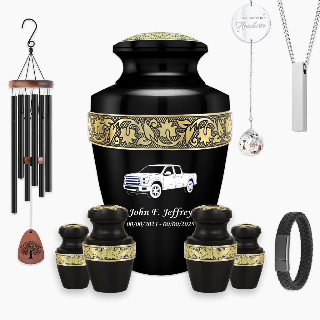 Gone Fishing Engraved Cremation Urn