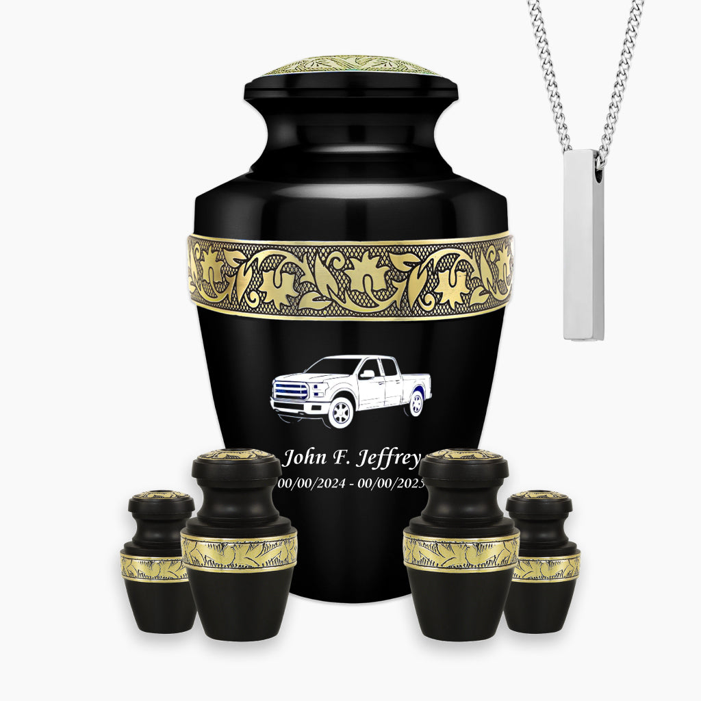 Gone Fishing Engraved Cremation Urn