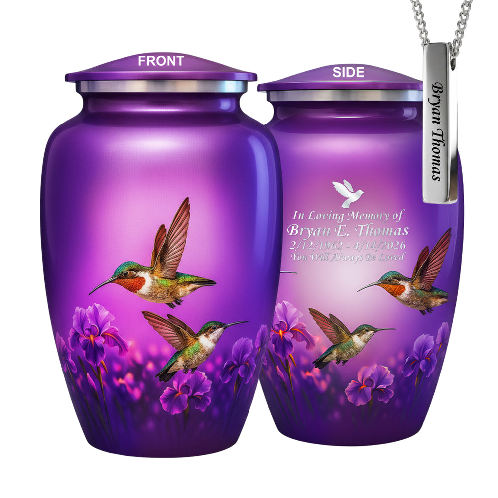 Hummingbird Image Cremation Urn