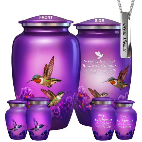 Hummingbird Image Cremation Urn