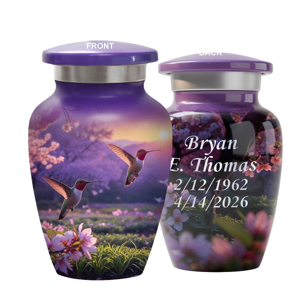 Hummingbird Image Cremation Urn
