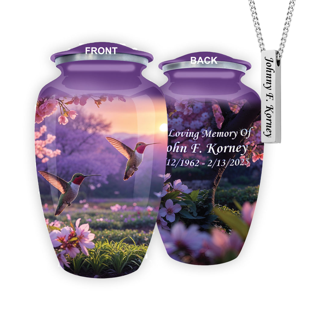 Hummingbird Image Cremation Urn
