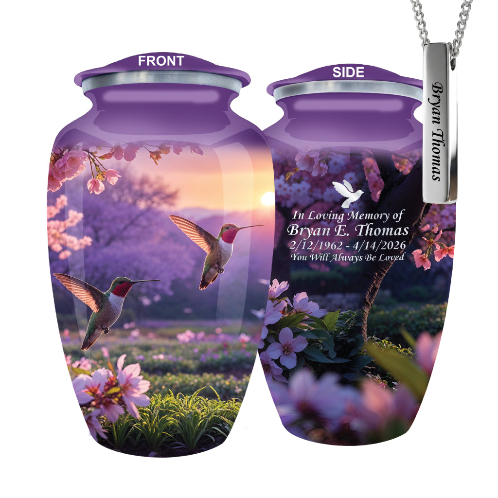 Hummingbird Image Cremation Urn