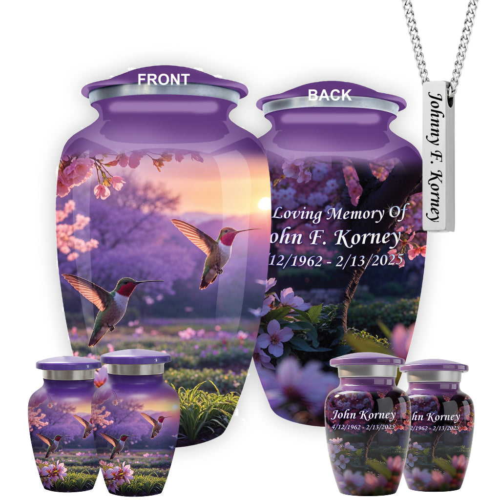 Hummingbird Image Cremation Urn