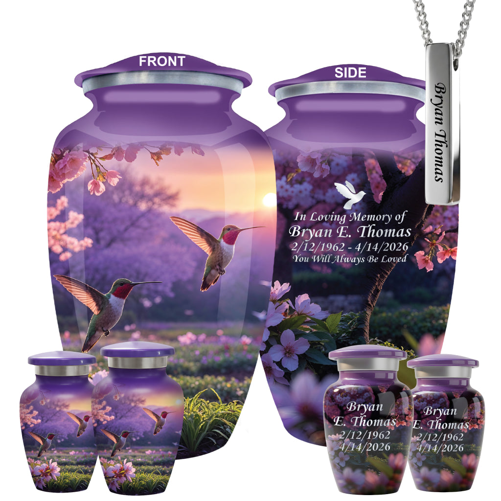 Hummingbird Image Cremation Urn