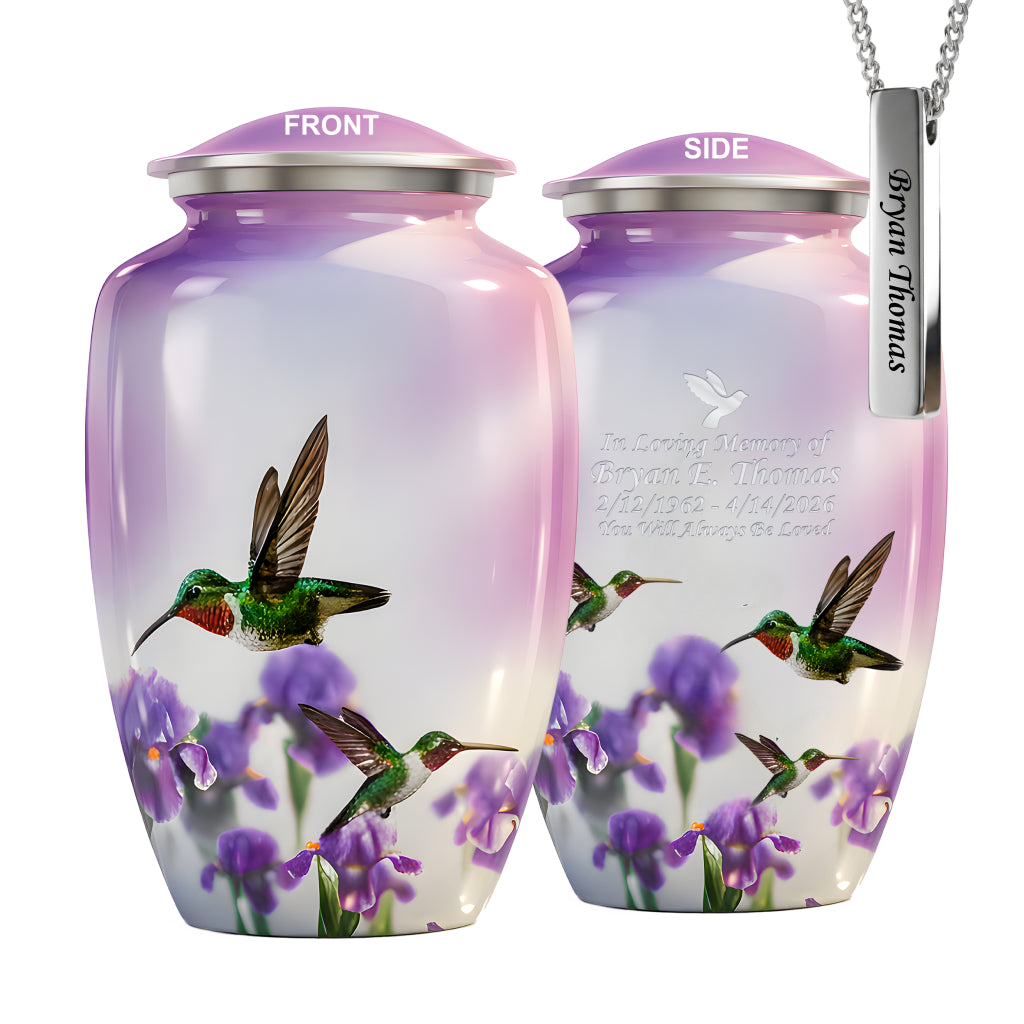 Hummingbird Image Cremation Urn