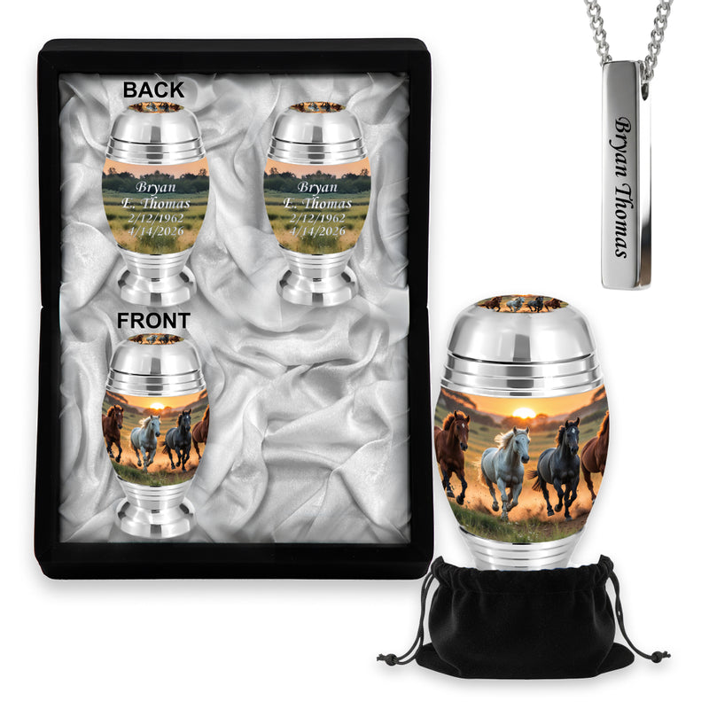 Small Keepsake Urns Set in the same design