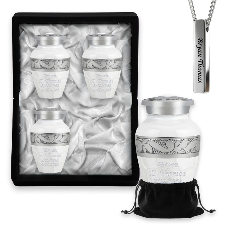 Small Keepsake Urns Set in the same design