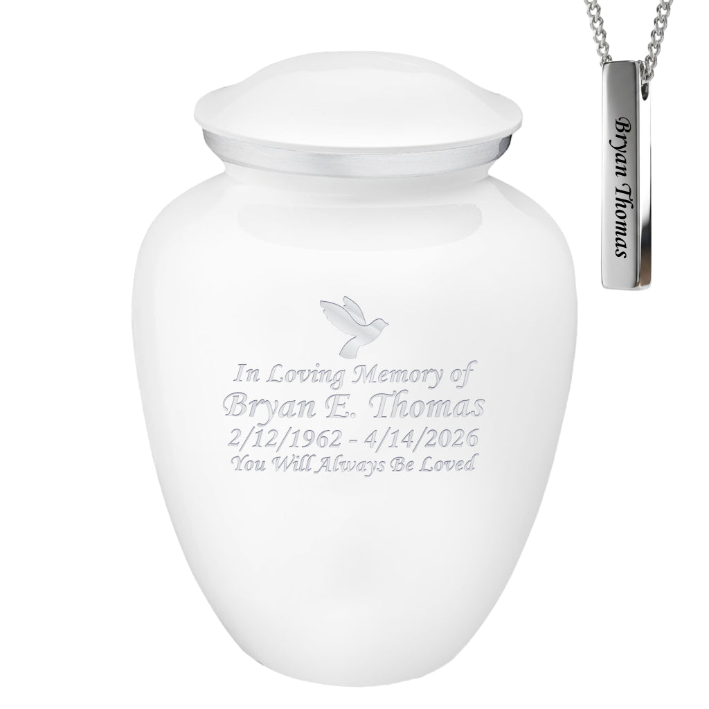 Serenity Curve Plain Urn