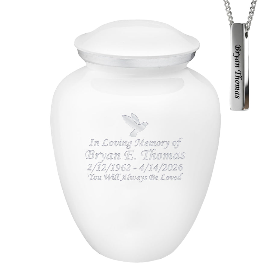 Serenity Curve Plain Urn