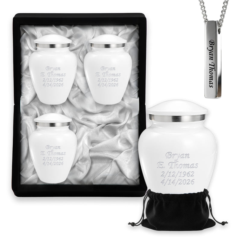 Small Keepsake Urns Set in the same design