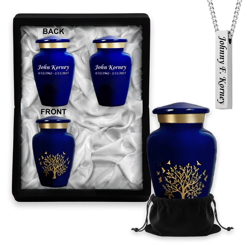 Ornate Tree of Life Motif Urn