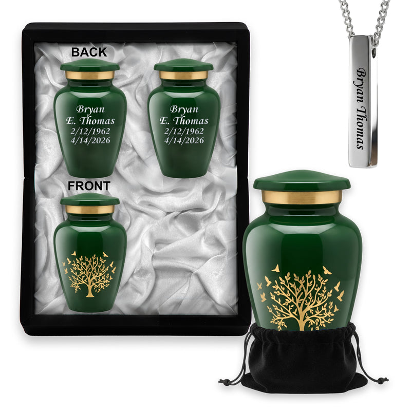 Small Keepsake Urns Set in the same design