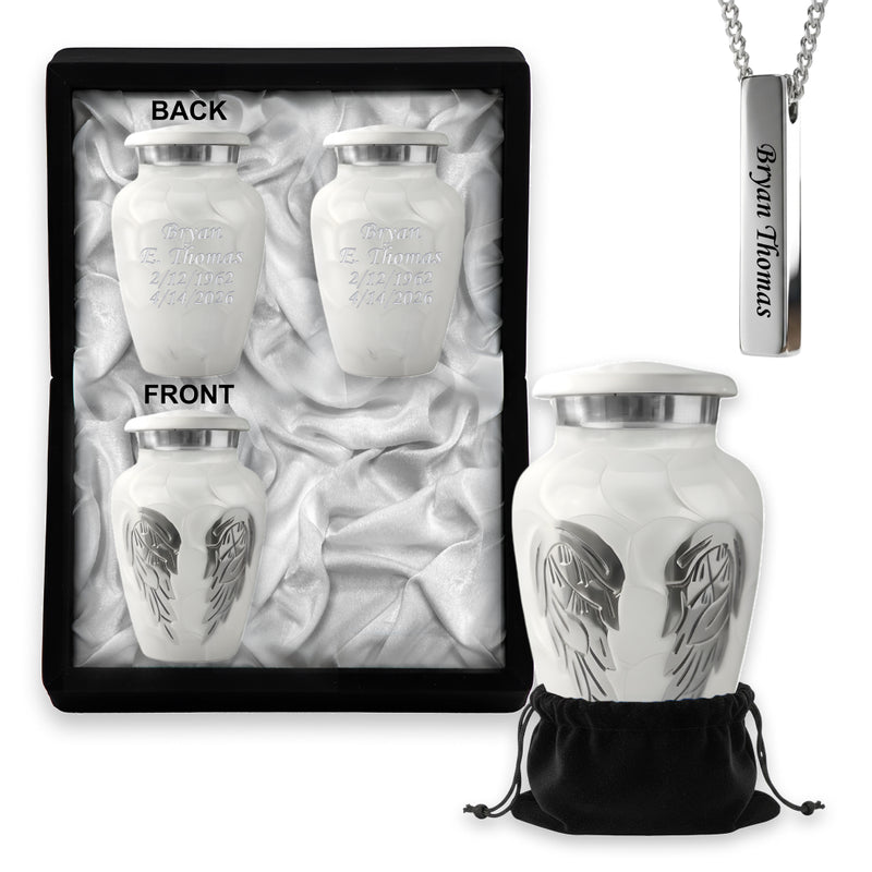 Small Keepsake Urns Set in the same design