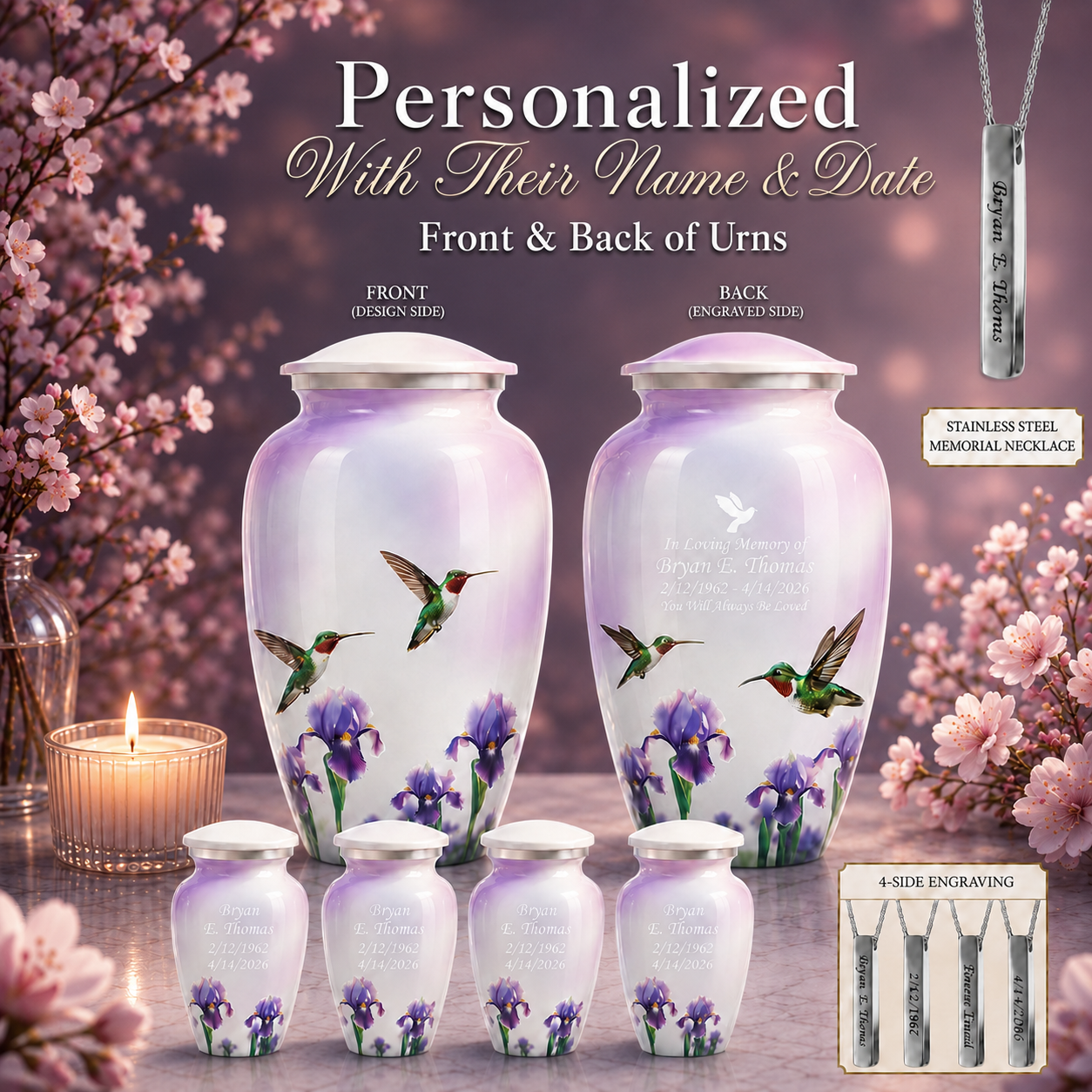 Hummingbird Cremation Urn