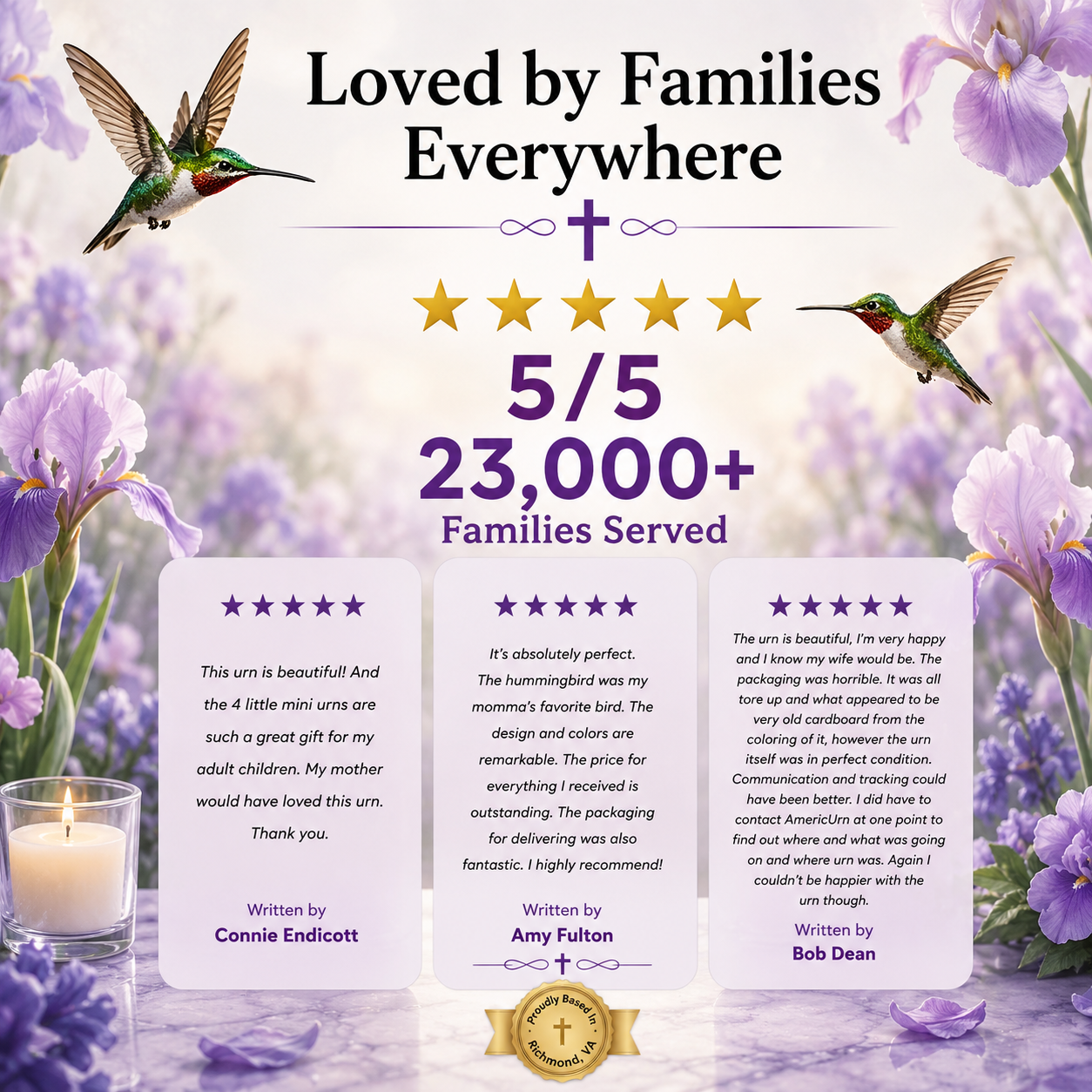 Hummingbird Cremation Urn