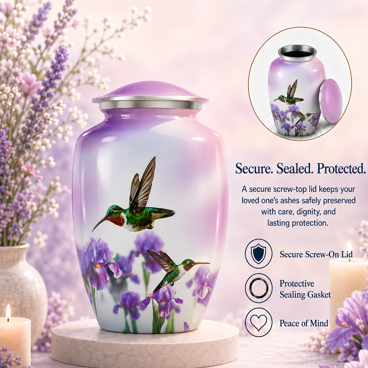 Hummingbird Cremation Urn