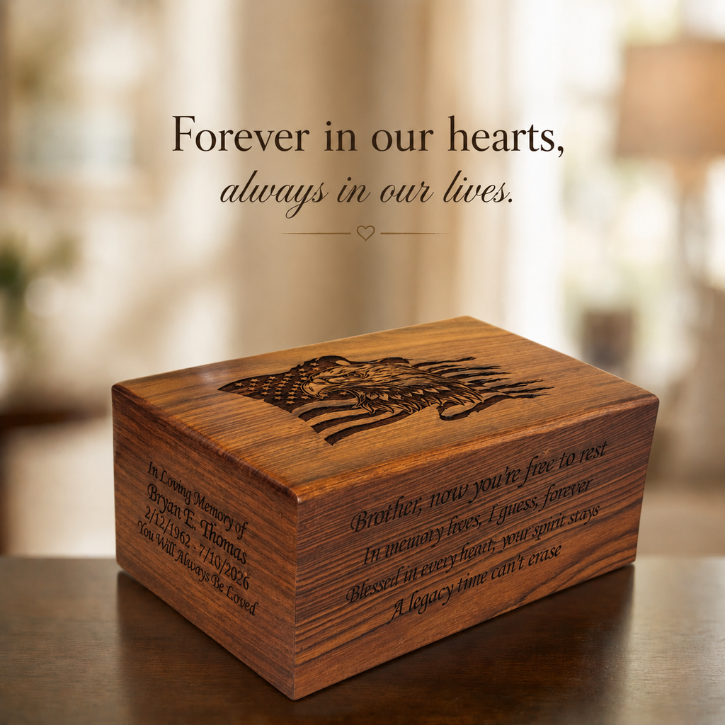 Heritage Wooden Cremation Urn