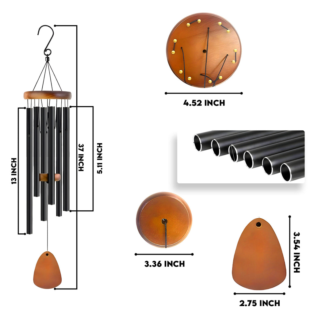 Personalised Memorial Wind Chime and Necklace Set