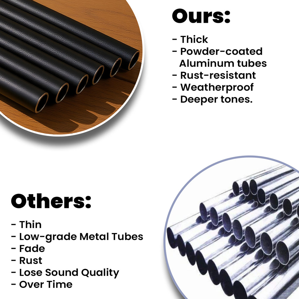 Personalised Memorial Wind Chime and Necklace Set