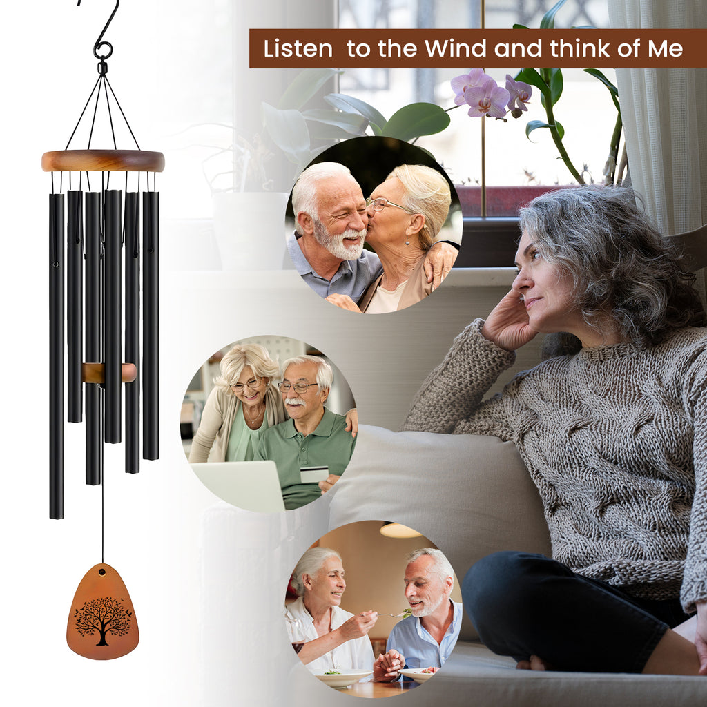 Personalised Memorial Wind Chime and Necklace Set