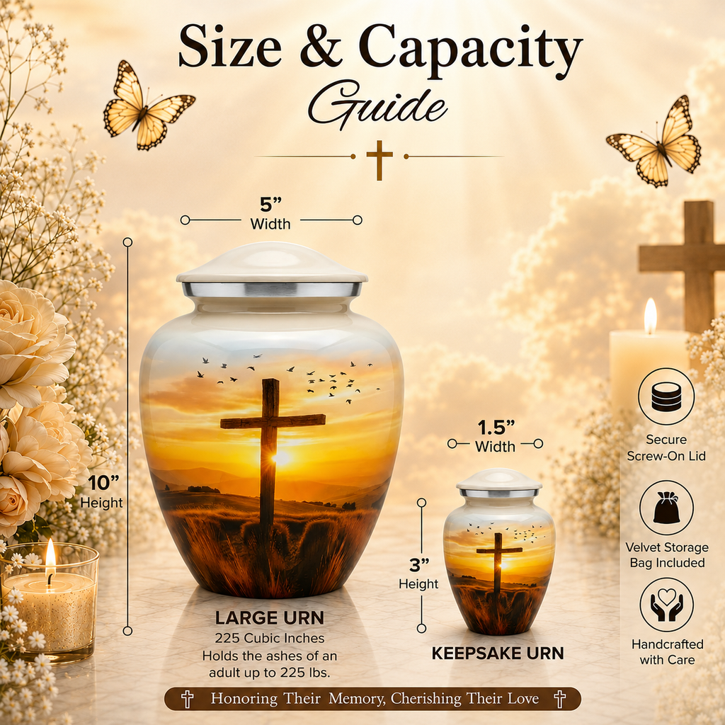 Cross Cremation Urn