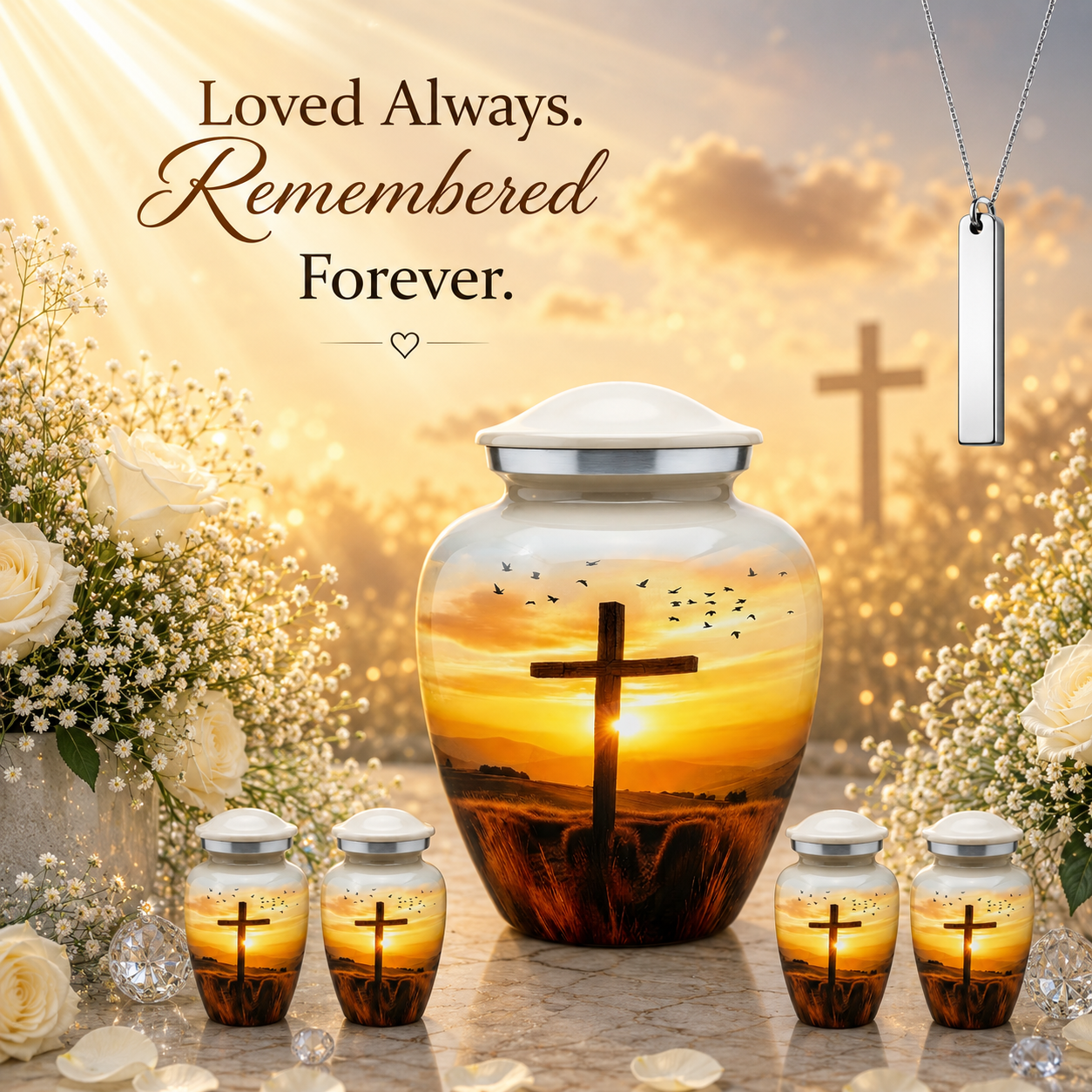 Cross Cremation Urn