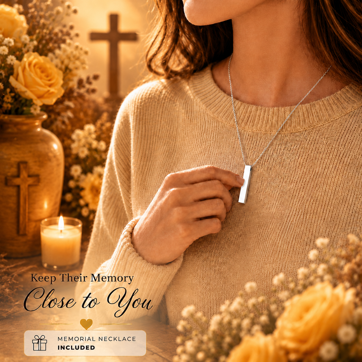 Cross Cremation Urn