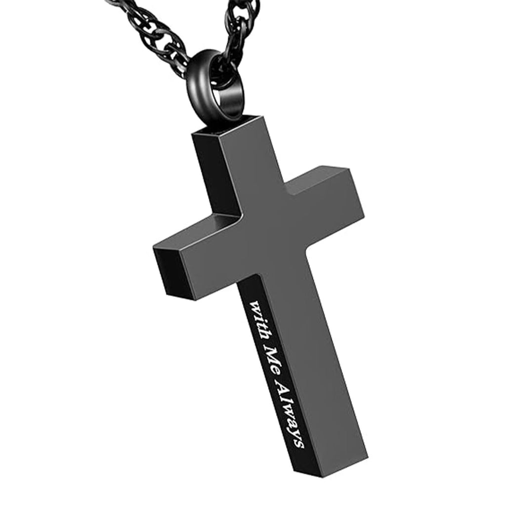 Cross Cremation Keepsake Necklace