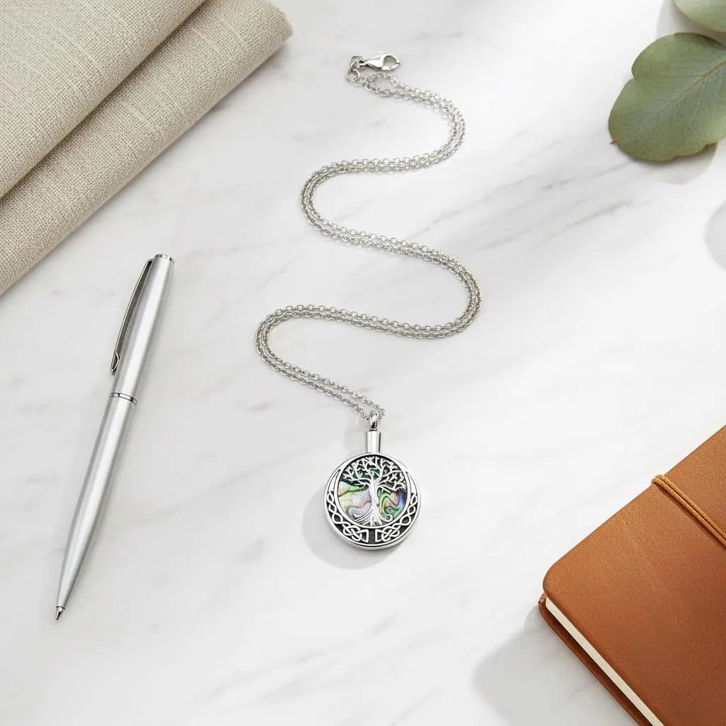 Celtic Tree of Life Cremation Necklace