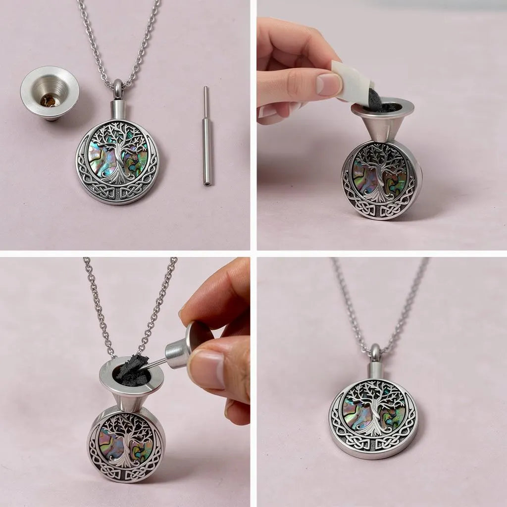 Celtic Tree of Life Cremation Necklace